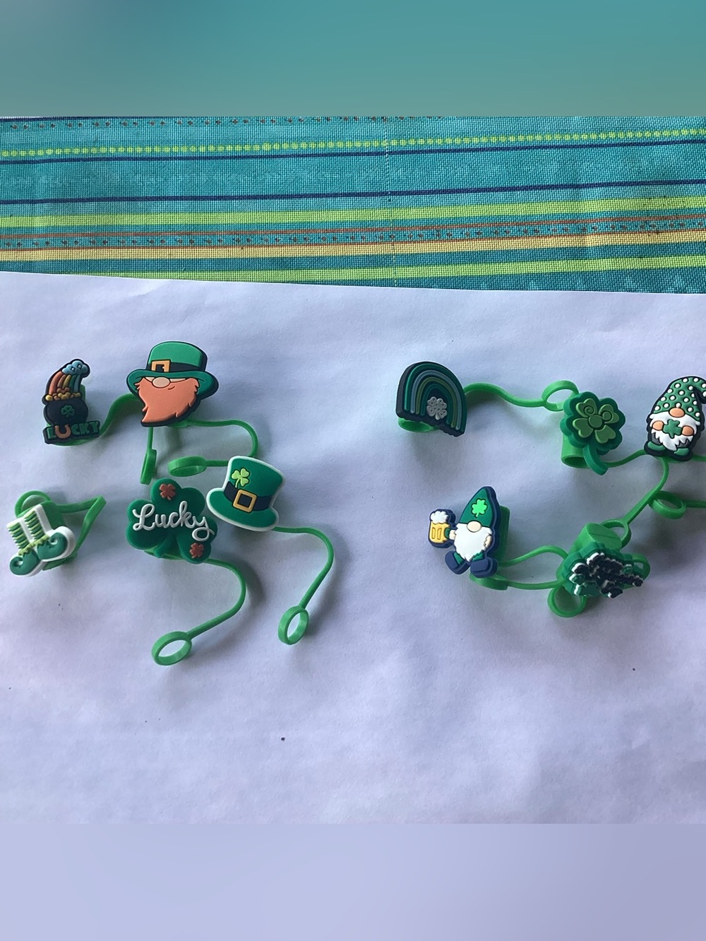 St Patrick’s Day Straw Toppers - set of 10